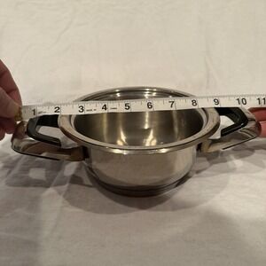 Nutri Stahl Nutri Thermic 24 Element Stainless 1 Qt Saucepan Pot without Lif